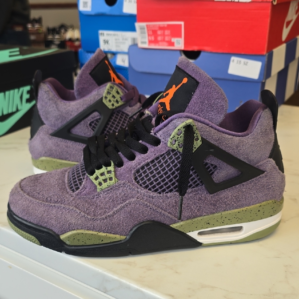 Jordan Men Sneakers in Purple and Olive